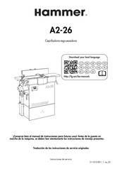 Hammer A2-26 Traducción De Las Instrucciones De Servicio Originales