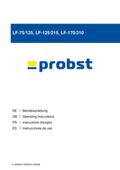 probst LF-170/310 Instrucciones De Uso