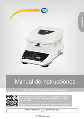 PCE Instruments PCE-MA 110TS Manual De Instrucciones