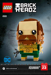 LEGO BRICK HEADZ DC AQUAMAN Serie 2 Instrucciones De Montaje