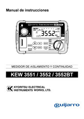 KYORITSU KEW 3552 Manual De Instrucciones