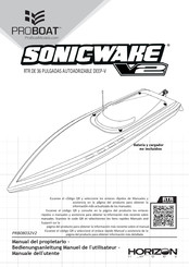 Horizon Hobby PROBOAT SONICWAKE V2 Manual Del Propietário