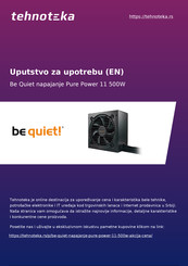 BE QUIET! PURE POWER 11 Manual Del Usuario