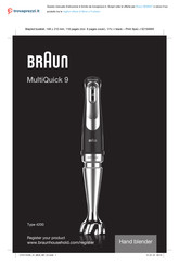 Braun MultiQuick 9 MQ9047 Manual Del Usuario