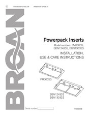 Broan BBN1243SS Instrucciones De Instalación, Uso Y Cuidado