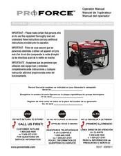 Pro Force PC0102301 Manual Del Operador