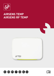 S&P AIRSENS RF TEMP Manual Del Usuario