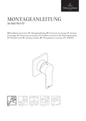 Villeroy & Boch 36 060 965-FF Instrucciones De Montaje