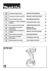 Makita DTD157RAJ Manual De Instrucciones