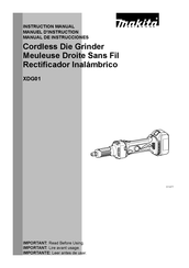 Makita XDG01T Manual De Instrucciones