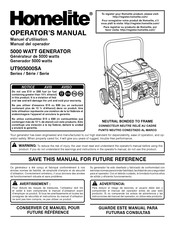 Homelite UT905000SA Serie Manual Del Operador