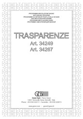 Gessi TRASPARENZE 34249 Manual Del Usuario