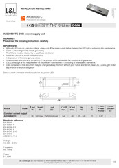 LUCE&LIGHT AR330500TC Instrucciones De Instalación