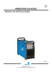 Lincoln Electric SAF-FRO PRESTOTIG 315 AC/DC Manual De Instrucciones