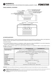 Fonestar BLUERADIO-51 Serie Guia De Inicio Rapido