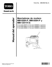 Toro MM-858H-P Manual Del Operador