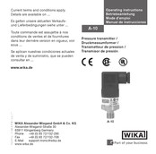 WIKA A-10 Manual De Instrucciones