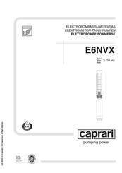 caprari E6NVX30 Manual De Instrucciones