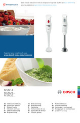 Bosch MSM14000 Instrucciones De Uso