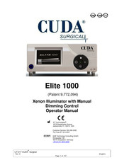 Cuda surgical Elite 1000 Manual De Usuario