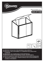 Outsunny 845-911V00GN Instrucciones De Montaje