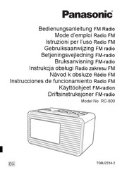 Panasonic TQBJ2234-2 Instrucciones De Funcionamiento