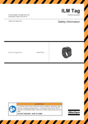 Atlas Copco ILM Tag ST61-S Información Seguridad