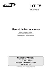 Samsung LE23R51B Manual De Instrucciones