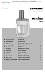 SEVERIN Mr. Twister KM 3921 Instrucciones De Uso