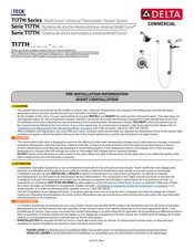 Delta Commercial T17TH Serie Instrucciones De Instalación