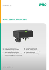 Wilo BMS Instrucciones De Instalación Y Funcionamiento