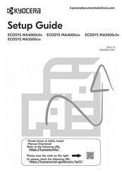 Kyocera ECOSYS MA3500dx Guía De Preparación