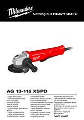 Milwaukee AG 13-115 XSPD Manual Original