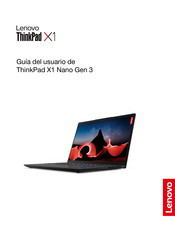 Lenovo ThinkPad X1 Nano Gen 3 Guia Del Usuario