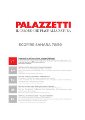 Palazzetti ECOFIRE SAHARA 80 Manual De Instalación Y Mantenimiento