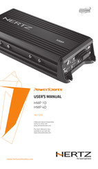 Hertz PowerSports HMP 4D Manual Del Usuario