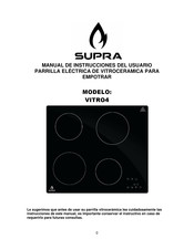 Supra VITRO4 Manual De Instrucciones Del Usuario