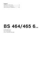 Gaggenau BS 464 6 Serie Instrucciones De Instalación