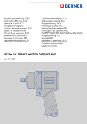 Berner 371313 Instrucciones De Manejo