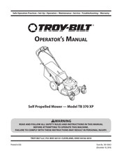 Troy-Bilt TB 370 XP Manual Del Operador