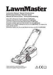 LawnMaster CLMF2434G Manual De Instrucciones