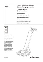 Columbus X500S Manual De Instrucciones