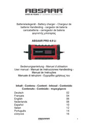 Absaar PRO 4.0 Li Manual De Instrucciones