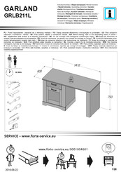 Forte GARLAND GRLB211L Instrucciones De Montaje