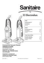 Electrolux Sanitaire SC5800 Serie Manual Del Propietário
