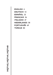 Philips HQ7142 Manual