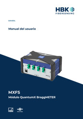 HBK QuantumX BraggMETER MXFS Manual Del Usuario