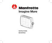 Manfrotto MICROPRO2 Manual De Instrucciones