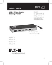 Eaton TRIPP LITE U442-DOCK16-B Manual De Instrucciones