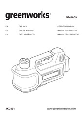 GreenWorks JKG301 Manual Del Operador